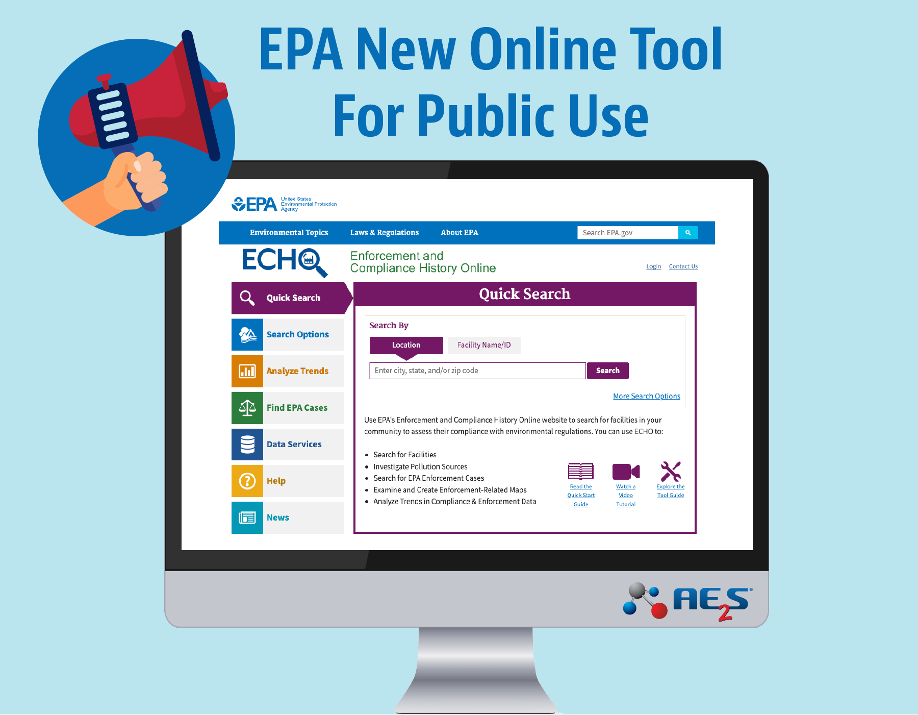 EPA, ECHO online tool, environmental compliance