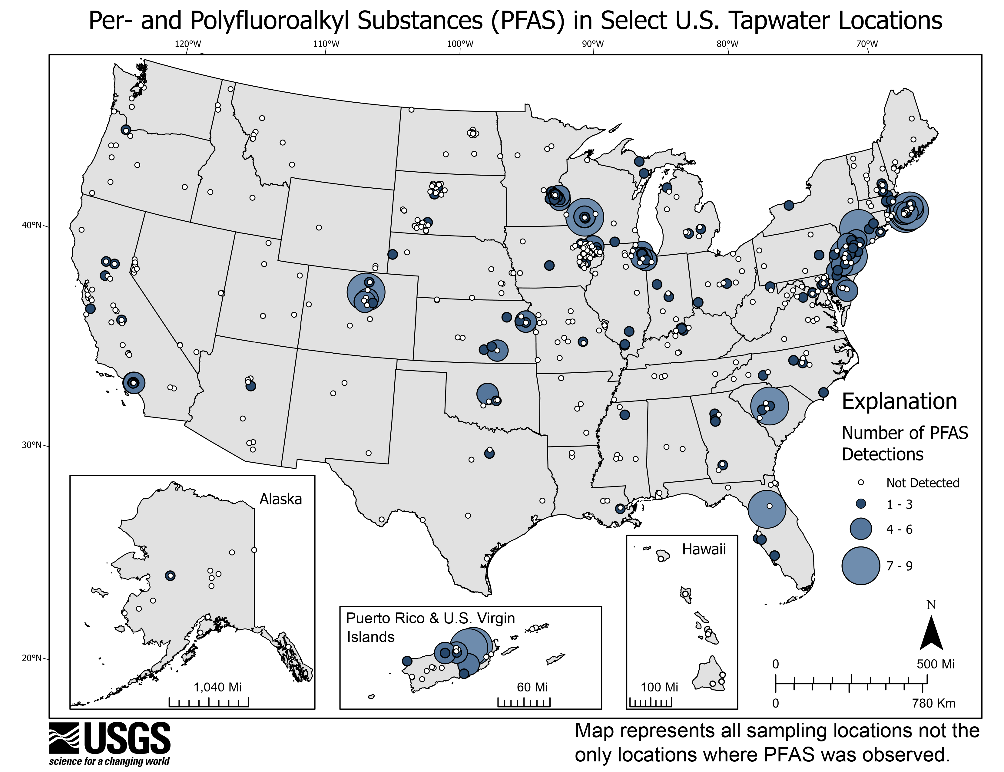 USGS Study Detects PFAS Contamination in 45% of Tap Water