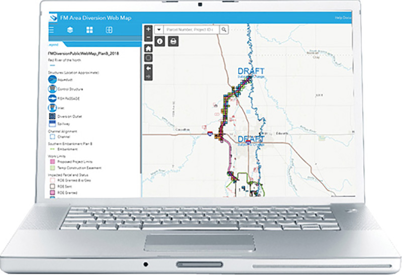 GIS For Fargo-Moorhead Metropolitan Area Flood Diversion Project